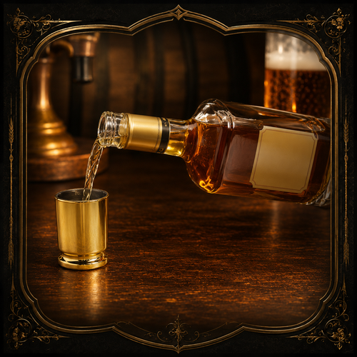 The Caliber Shot — .50 Cal Bullet Shot Glass Set
