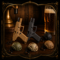 The Tactical Opener — Pistol & Helmet Bottle Opener Keychain