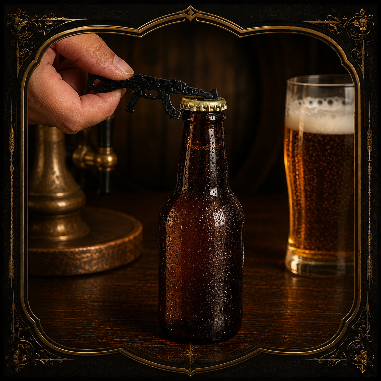 The AK Opener — Carbon Fiber AK47 Bottle Opener