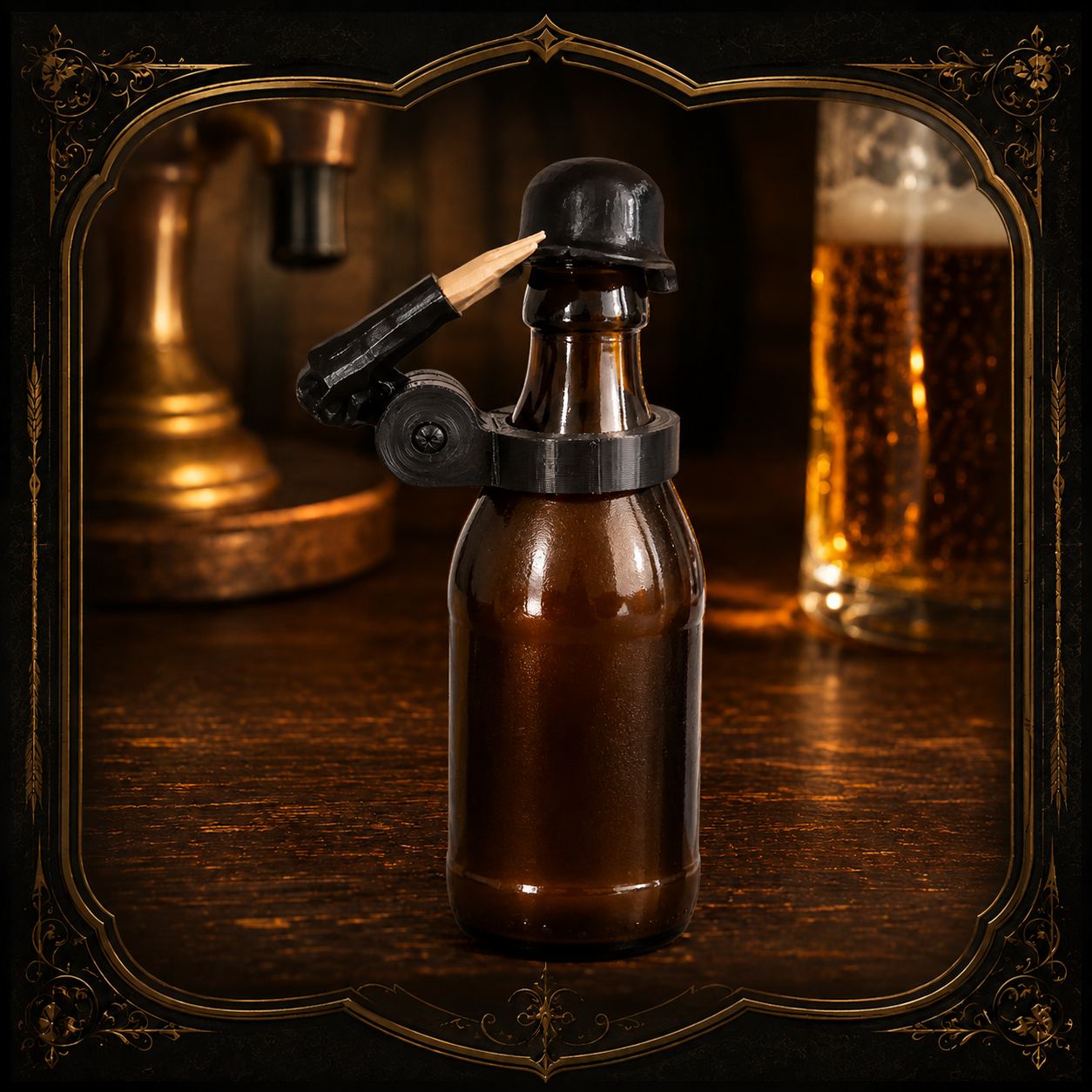The Salute Cap — Soldier Beer Helmet
